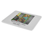 Funny Halloween Cutting Board Geschenk Schneidebrett (Ecke)