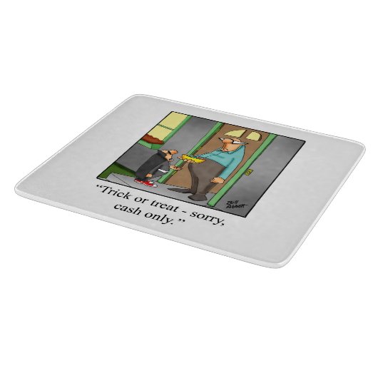 Funny Halloween Cutting Board Geschenk Schneidebrett (Ecke)