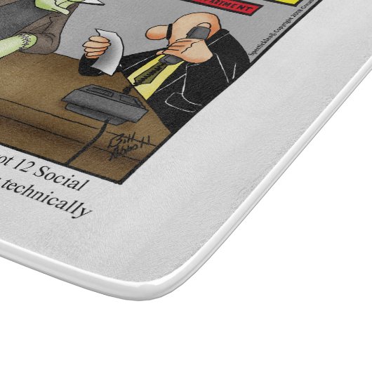 Funny Halloween Cutting Board Geschenk Schneidebrett (Ecke)