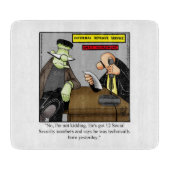 Funny Halloween Cutting Board Geschenk Schneidebrett (Vorderseite)