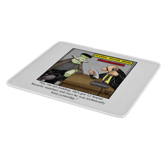 Funny Halloween Cutting Board Geschenk Schneidebrett (Ecke)