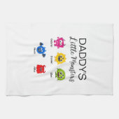Funny Halloween Daddy's Little Monster Geschirrtuch (Horizontal)