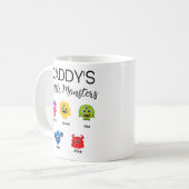Funny Halloween Daddy's Little Monster Kaffeetasse (Vorderseite Links)