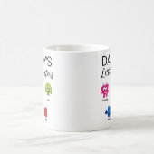 Funny Halloween Daddy's Little Monster Kaffeetasse (Mittel)