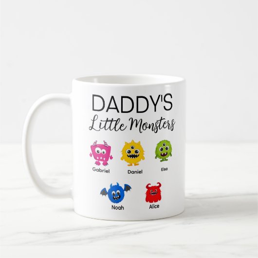 Funny Halloween Daddy's Little Monster Kaffeetasse (Links)
