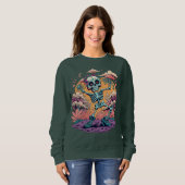 Funny Halloween Dancing Skeleton Sweatshirt (Vorne ganz)
