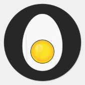 Funny Halloween Deviled Egg Costume Men Women Fun  Runder Aufkleber (Vorderseite)