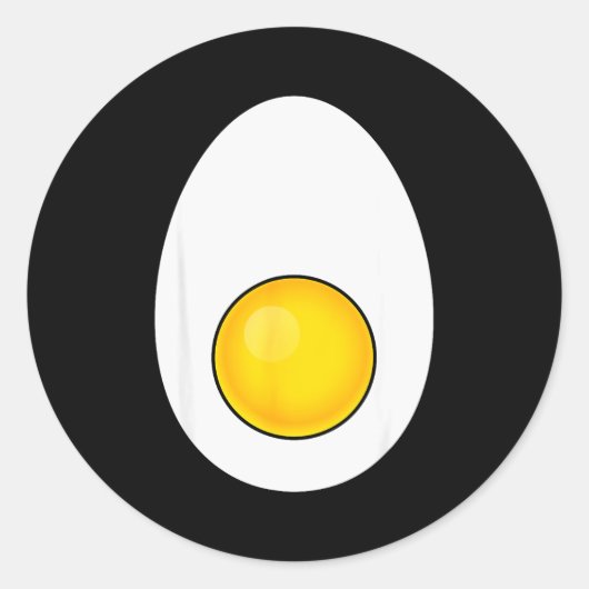 Funny Halloween Deviled Egg Costume Men Women Fun Runder Aufkleber (Vorderseite)