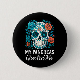 Funny Halloween Diabetes Awareness My Bauchspeiche Button