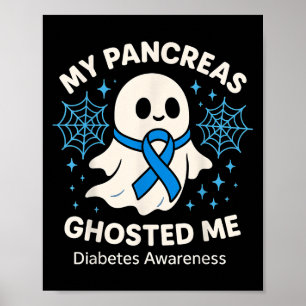 Funny Halloween Diabetes Awareness My Bauchspeiche Poster