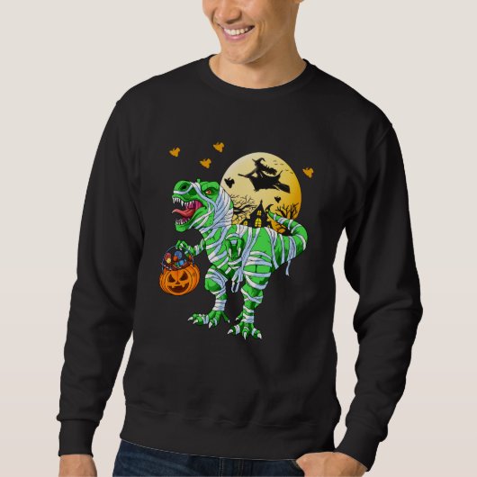 Funny Halloween Dinosaur Dino T Rex Spooky Sweatshirt (Vorderseite)