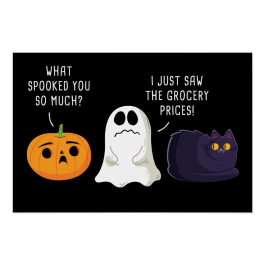 Funny Halloween & Erntedank Inflation Graphic Poster (Vorderseite)