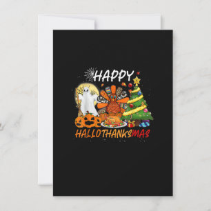 Funny Halloween Erntedank Weihnachten Happy Hallo Einladung