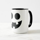 Funny Halloween Face Bumkin Smile Tasse (VorderseiteRechts)
