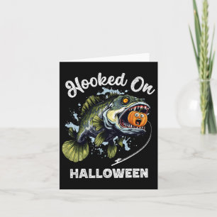 Funny Halloween Fishing Boys Mens Zombie B Fish Pu Karte