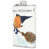 Funny Halloween Flask Hexenkürbis Flying Flachmann (Links)