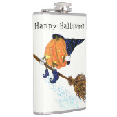Funny Halloween Flask Hexenkürbis Flying Flachmann (Rechts)