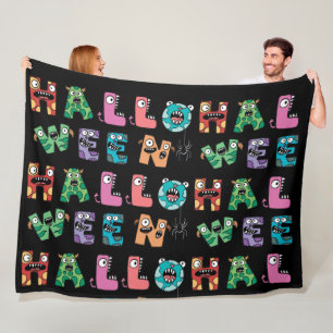 Funny Halloween Fleecedecke