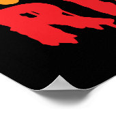 Funny Halloween Free Broom Rides Hexenkürbis Poster (Ecke)