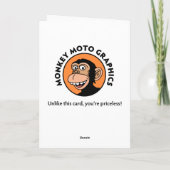 Funny Halloween Fright Karte (Rückseite)