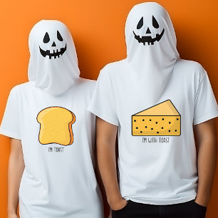 Funny Halloween fröhlich, ich bin mit Toast-Paaren T-Shirt