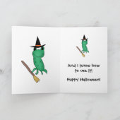 Funny Halloween Frosch Karte (Innenseite)