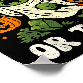 Funny Halloween Gamer Pixel Kids Trick oder Treat  Poster (Ecke)