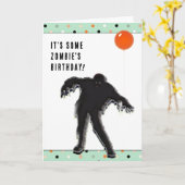 Funny Halloween Geburtstag Karte (Gelbe Blume)