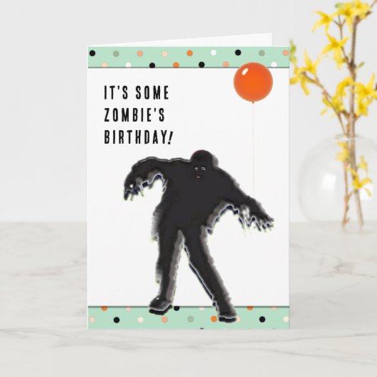 Funny Halloween Geburtstag Karte (Gelbe Blume)