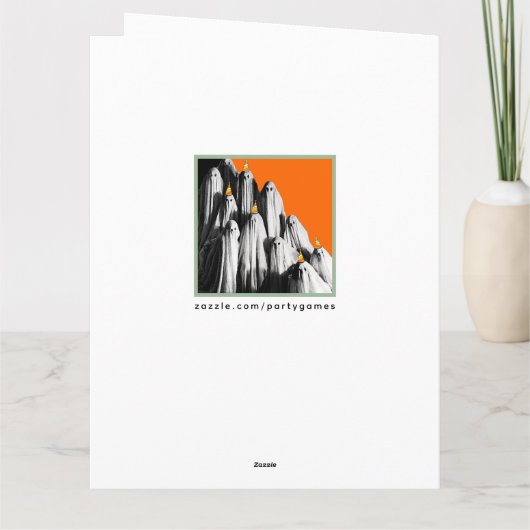 Funny Halloween Geburtstag Karte (Rückseite)