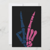 Funny Halloween Gender-Enthüllung Einladung (Rückseite)