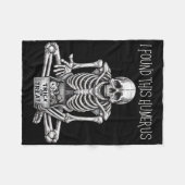 Funny Halloween Geschenke Skeleton fand ich diesen Fleecedecke (Vorderseite (Horizontal))