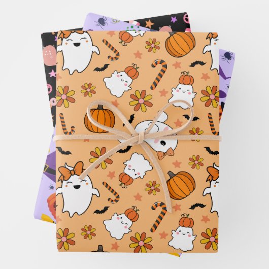 Funny Halloween Geschenkpapier Set (Beispiel)
