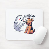 Funny Halloween Ghost Airedale Terrier Boop Lazy C Mousepad (Mit Mouse)