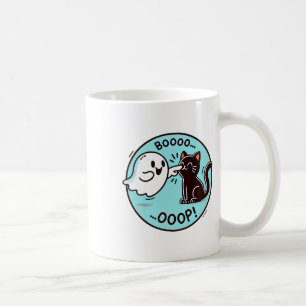 Funny Halloween Ghost Black Cat Boop Easy Lazy Cos Kaffeetasse
