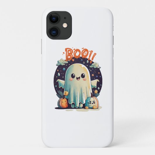 Funny Halloween Ghost Boo in Galaxy Case-Mate iPhone Hülle (Rückseite)