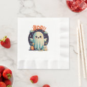 Funny Halloween Ghost Boo in Galaxy Serviette (Beispiel)
