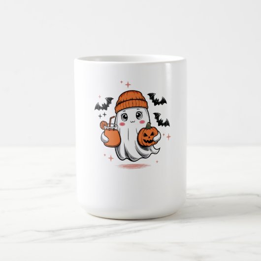 Funny Halloween Ghost Boo Jee Geist Halloween Kaffeetasse (Mittel)