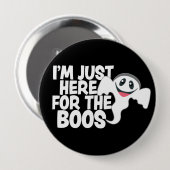 Funny Halloween Ghost Boos Pun Button (Vorne & Hinten)