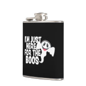 Funny Halloween Ghost Boos Pun Flachmann (Links)