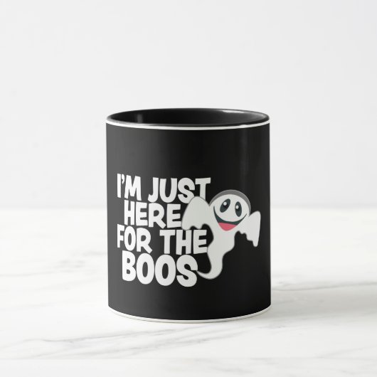 Funny Halloween Ghost Boos Pun Tasse (Zentrum)