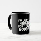 Funny Halloween Ghost Boos Pun Tasse (Vorderseite Links)