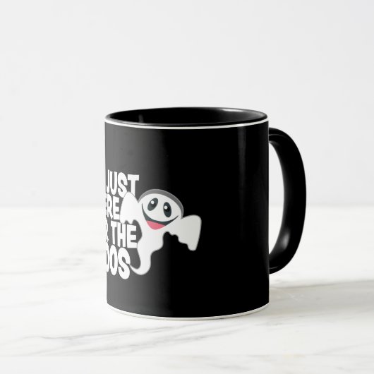 Funny Halloween Ghost Boos Pun Tasse (VorderseiteRechts)