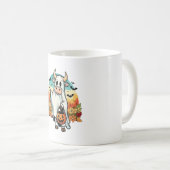 Funny Halloween Ghost Cow Kaffeetasse (VorderseiteRechts)