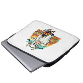 Funny Halloween Ghost Cow Laptopschutzhülle (Vorne Knopf)