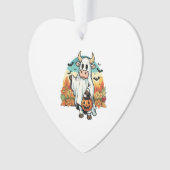 Funny Halloween Ghost Cow Ornament (Vorderseite)