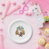 Funny Halloween Ghost Cow Pappteller (Party)