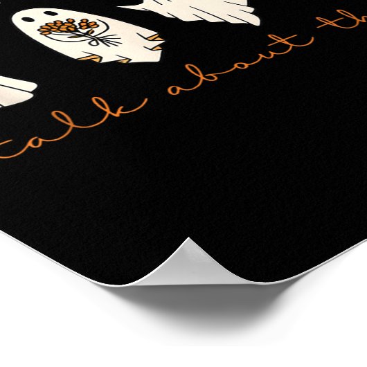 Funny Halloween Ghost Deine Gefühle nicht Mental H Poster (Ecke)