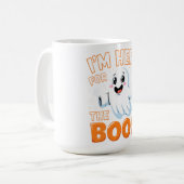 Funny Halloween Ghost Design - "I'm Here for the B Kaffeetasse (Vorderseite Links)