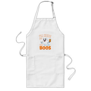 Funny Halloween Ghost Design - "I'm Here for the B Lange Schürze